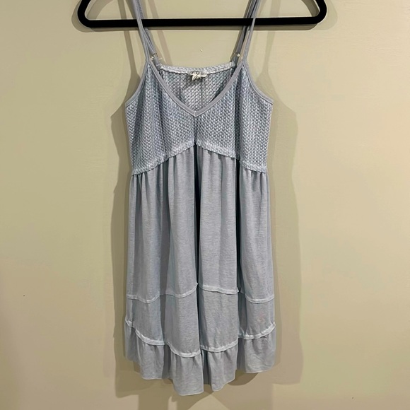 POL dusty blue sundress spaghetti strap size medium - Picture 2 of 7